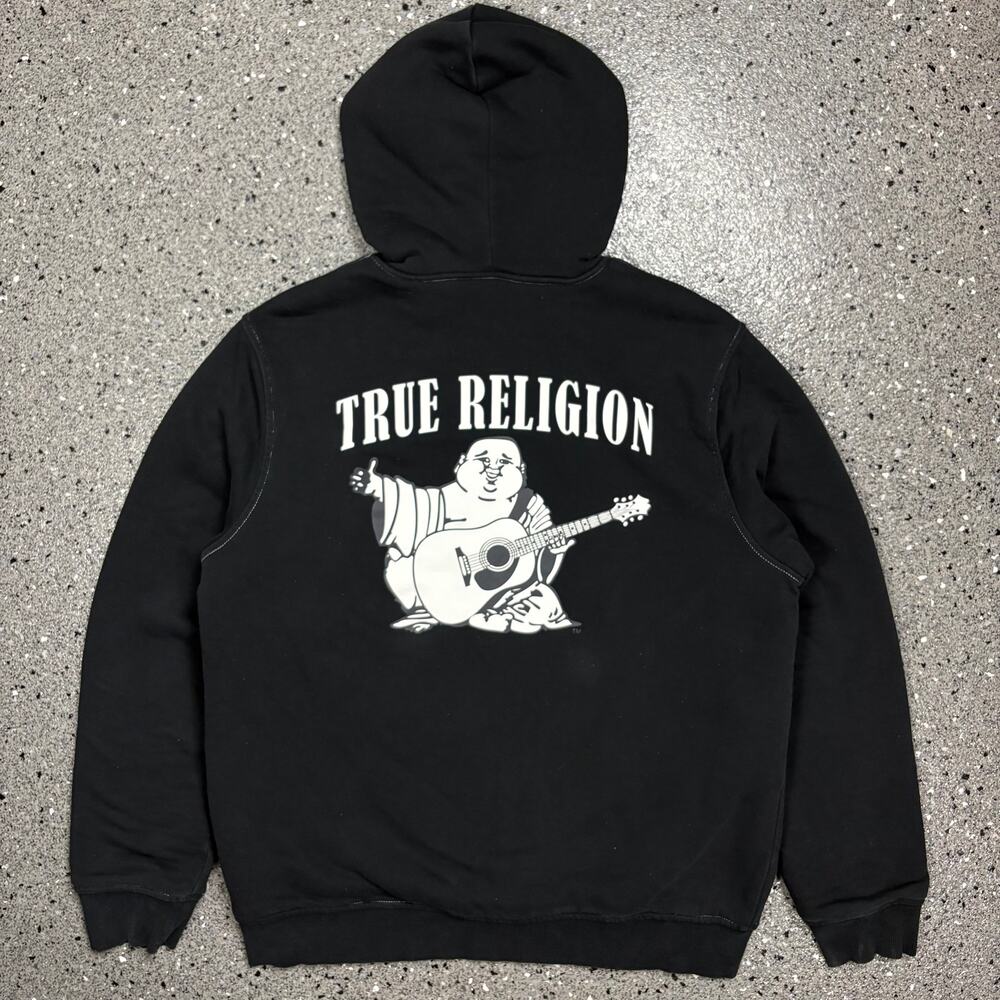 True Religion Sherpa Lined Heavy Zip Up Hoodie Jacket